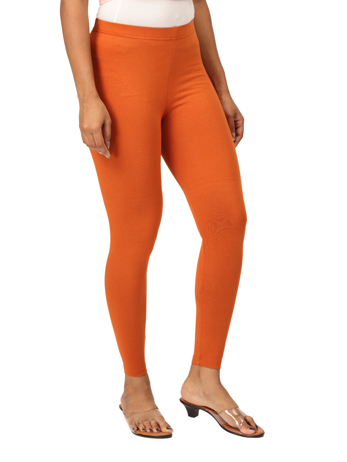 Spice Ankle Leggings for Women | Stretchable Cotton Comfort | Comfortable Everyday Wear