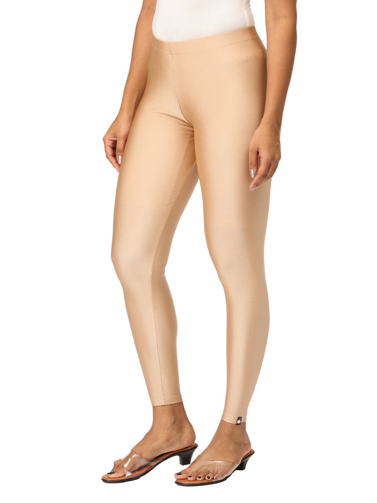 Copper Shimmer Leggings for Women | Stretchable Nylon Comfort | Stylish Everyday & Party Wear