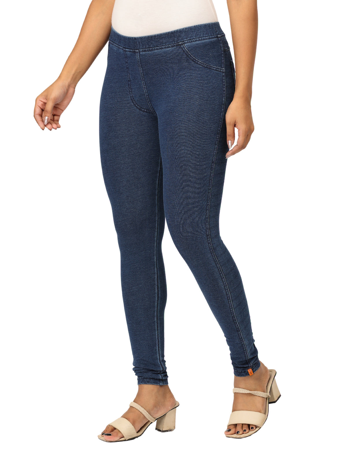 Women’s Plain Jeggings | Stretchable Denim Look Bottoms | Everyday & Office Wear