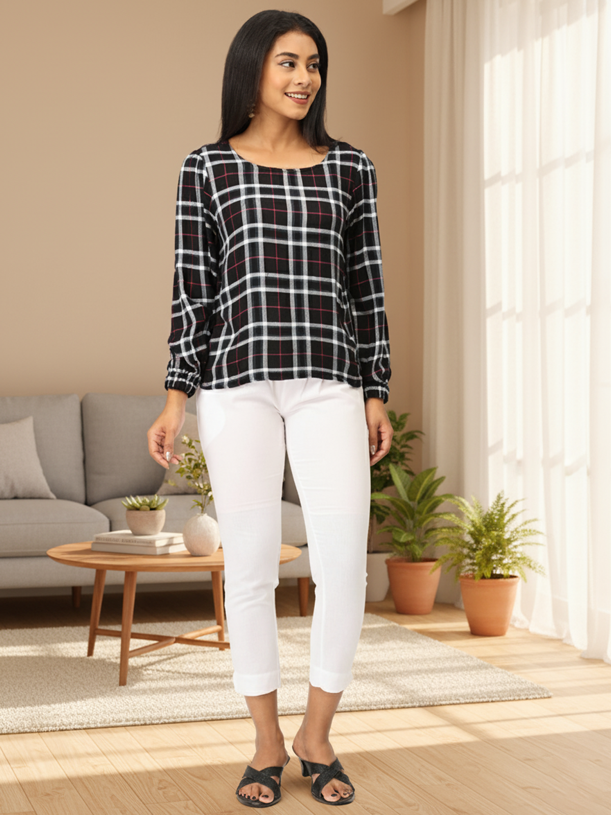 White Kurti Pants for Women | Comfortable Ethnic Bottom Wear | Everyday & Office Style