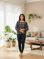 Navy Ankle Leggings for Women | Stretchable Cotton Comfort | Comfortable Everyday Wear