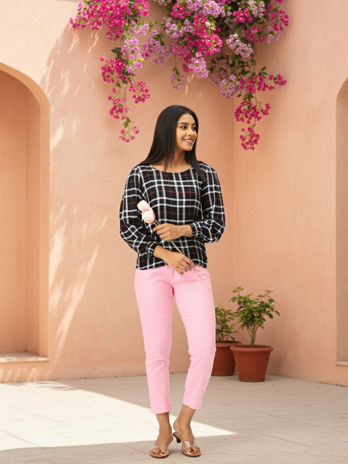 Pink Kurti Pants for Women | Comfortable Ethnic Bottom Wear | Everyday & Office Style