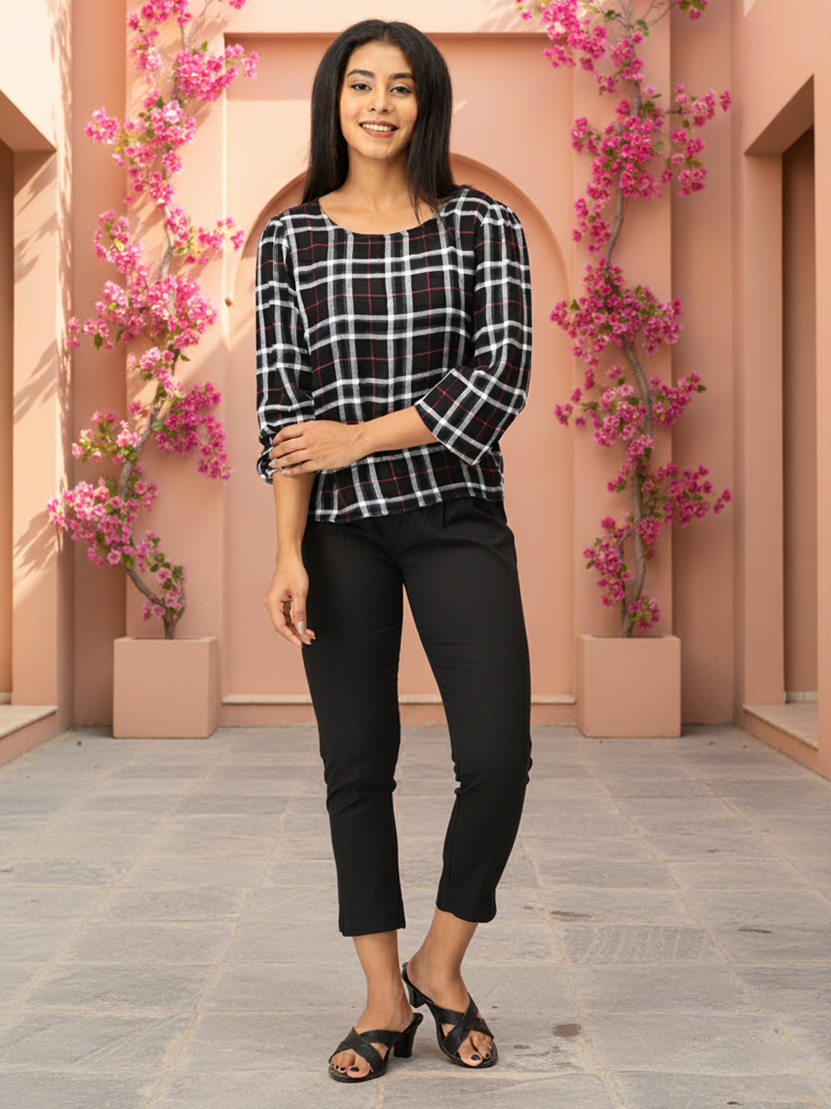 Black Kurti Pants for Women | Comfortable Ethnic Bottom Wear | Everyday & Office Style