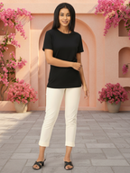 Cream Kurti Pants for Women | Comfortable Ethnic Bottom Wear | Everyday & Office Style