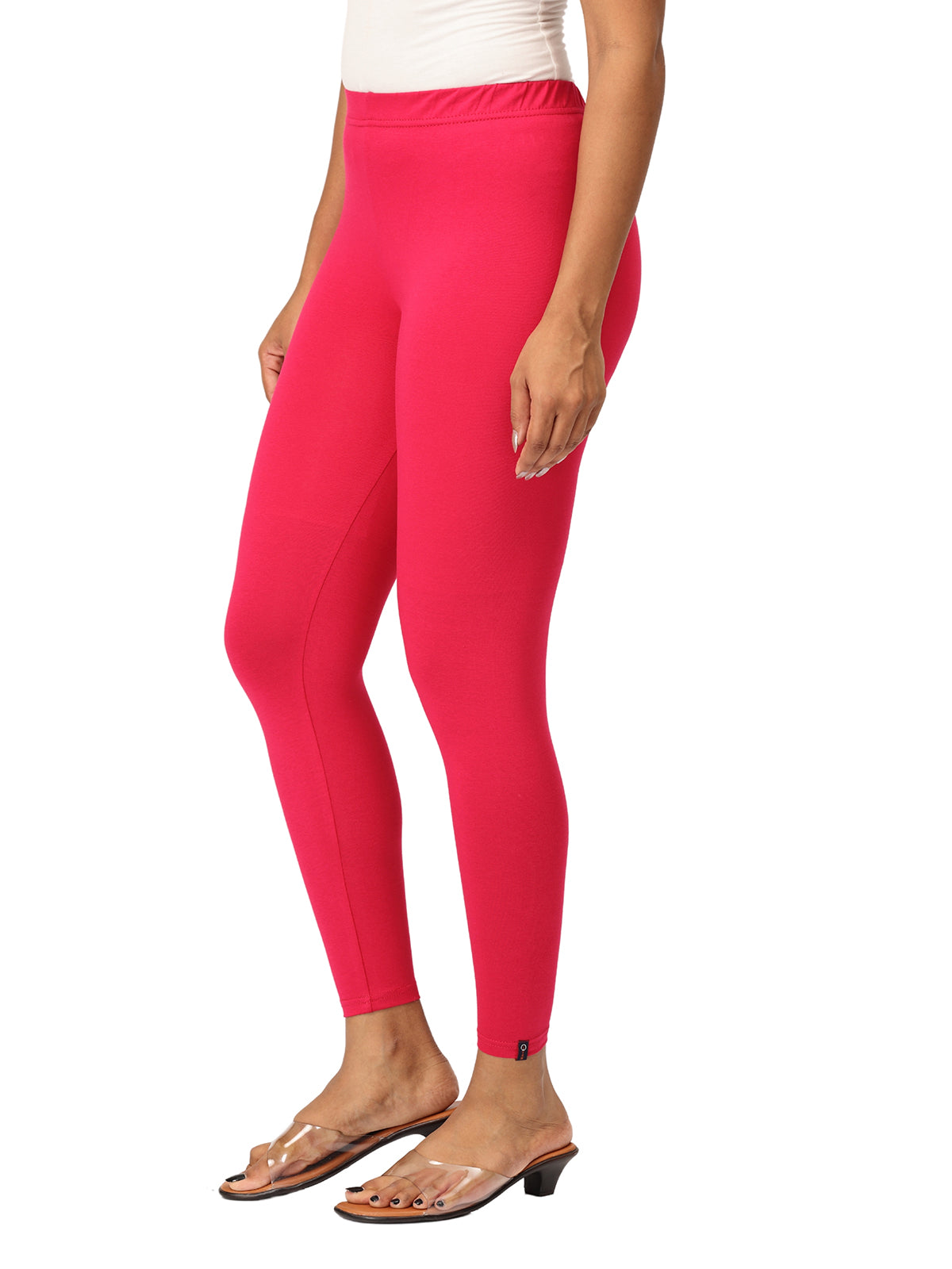 Strawberry Ankle Leggings for Women | Stretchable Cotton Comfort | Comfortable Everyday Wear
