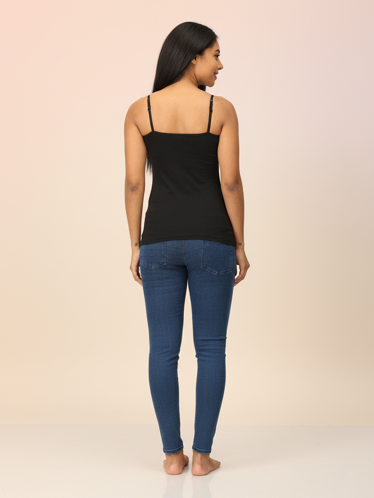 Women’s Black Camisole | Comfortable Innerwear | Everyday Layer.