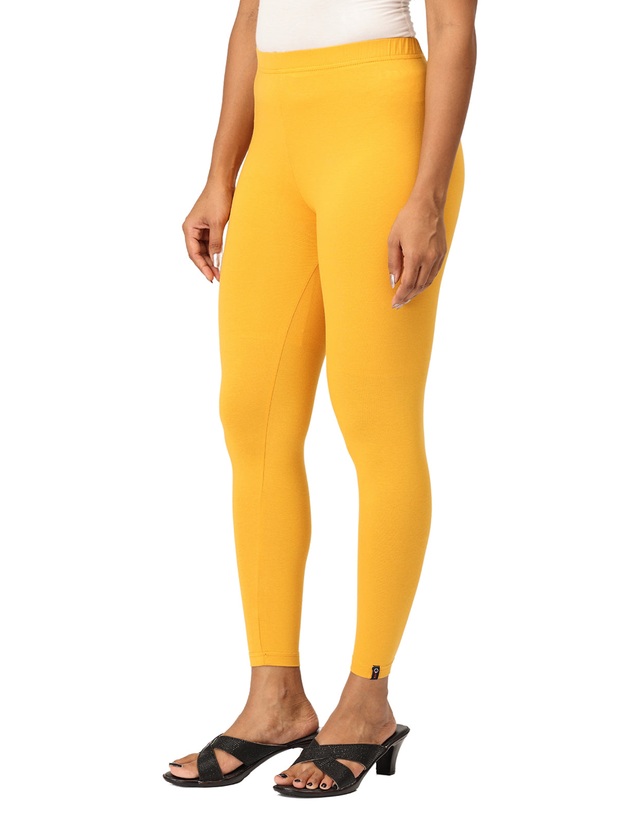 Mango Ankle Leggings for Women | Stretchable Cotton Comfort | Comfortable Everyday Wear