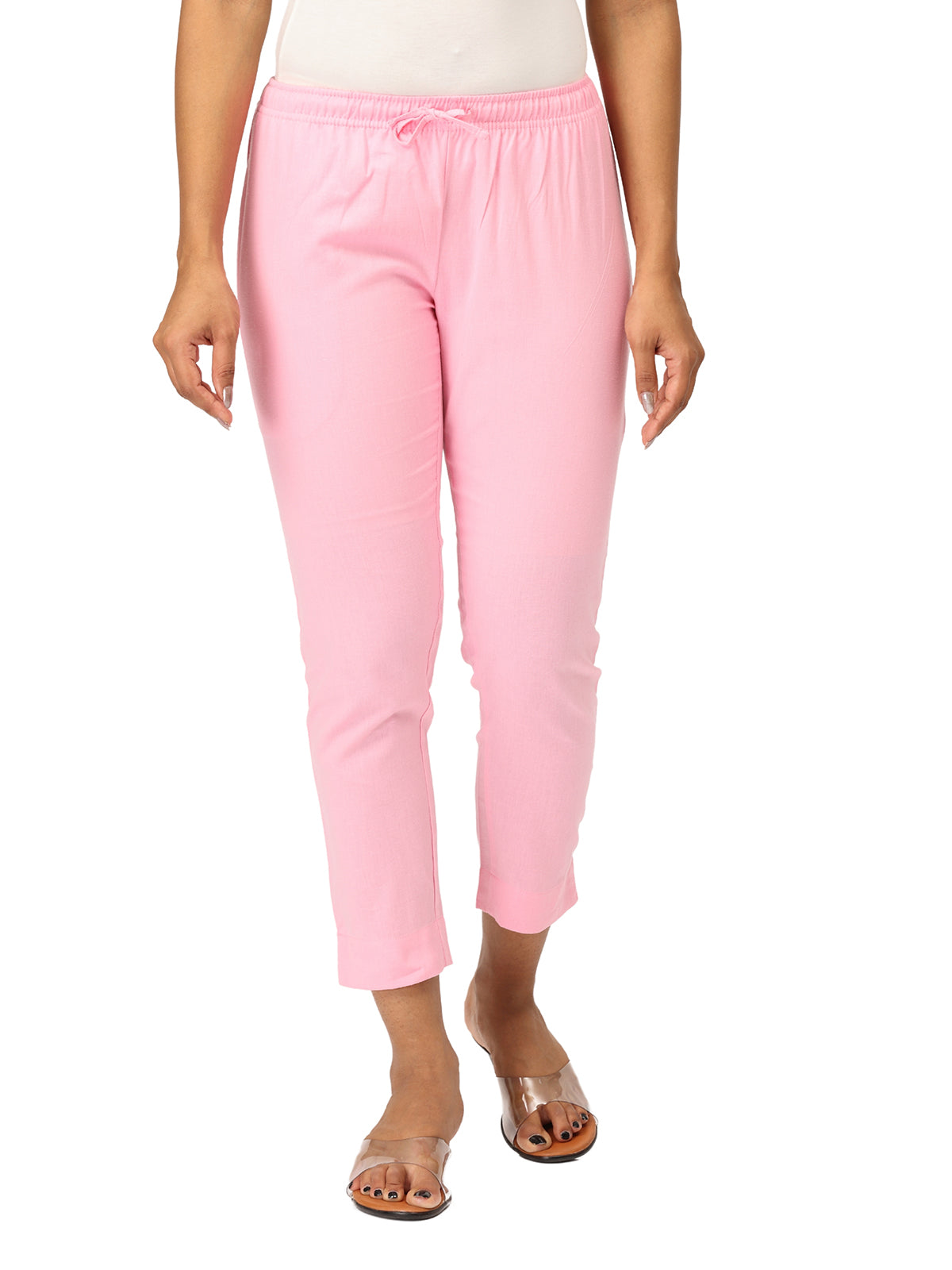 Pink Kurti Pants for Women | Comfortable Ethnic Bottom Wear | Everyday & Office Style
