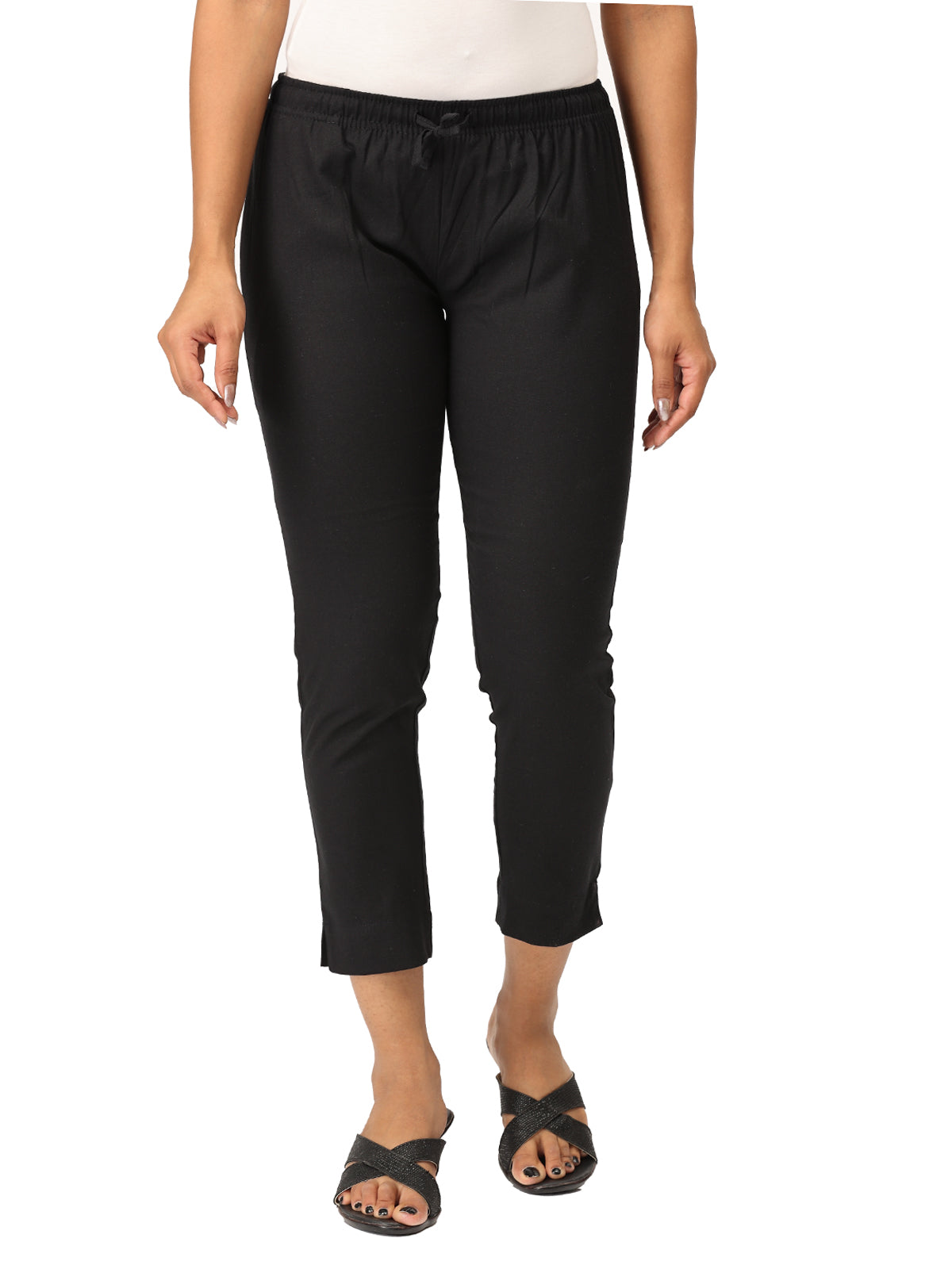 Black Kurti Pants for Women | Comfortable Ethnic Bottom Wear | Everyday & Office Style