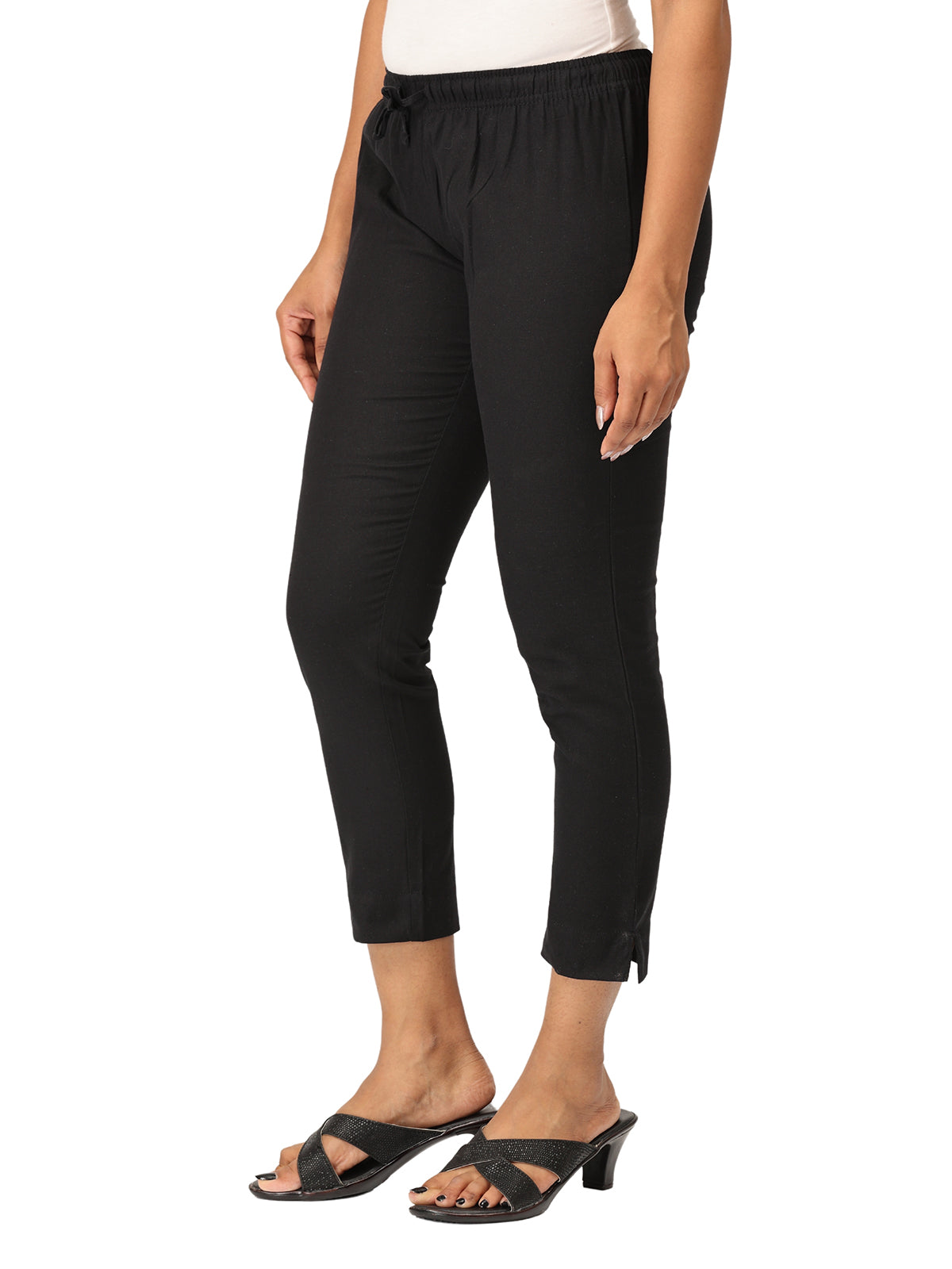 Black Kurti Pants for Women | Comfortable Ethnic Bottom Wear | Everyday & Office Style